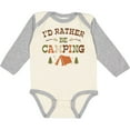thumbnail image 3 of Inktastic Rather Be Camping T1 Boys or Girls Long Sleeve Baby Bodysuit, 3 of 5