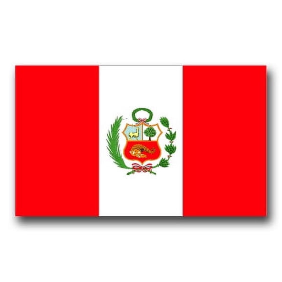 3.8 Inch Peru Flag Vinyl Transfer Decal