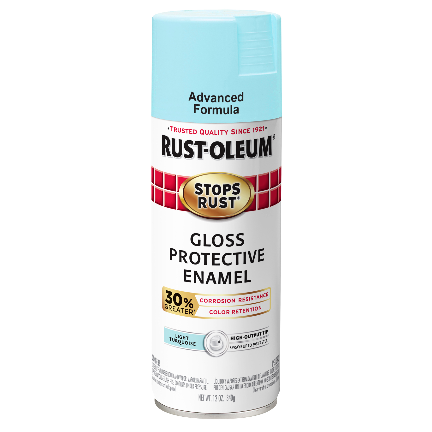 Light Turquoise, Rust-Oleum Stops Rust Advanced Gloss Spray Paint, 12 oz - image 2 of 11
