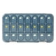 thumbnail image 2 of Compartimentos de organizadora de pastillas les Una  azul shamjiam estuche de medicamentos, 2 of 9