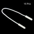 thumbnail image 3 of Uxcell Zipper Pulls Extension Handle Cord, 15 Pack Finger Use Plastic Curve Puller Tab Tag Extender, White, 3 of 5