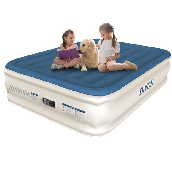 Colchón inflable DIVON Air Mattress completo con bomba integrada de 18 pulgadas