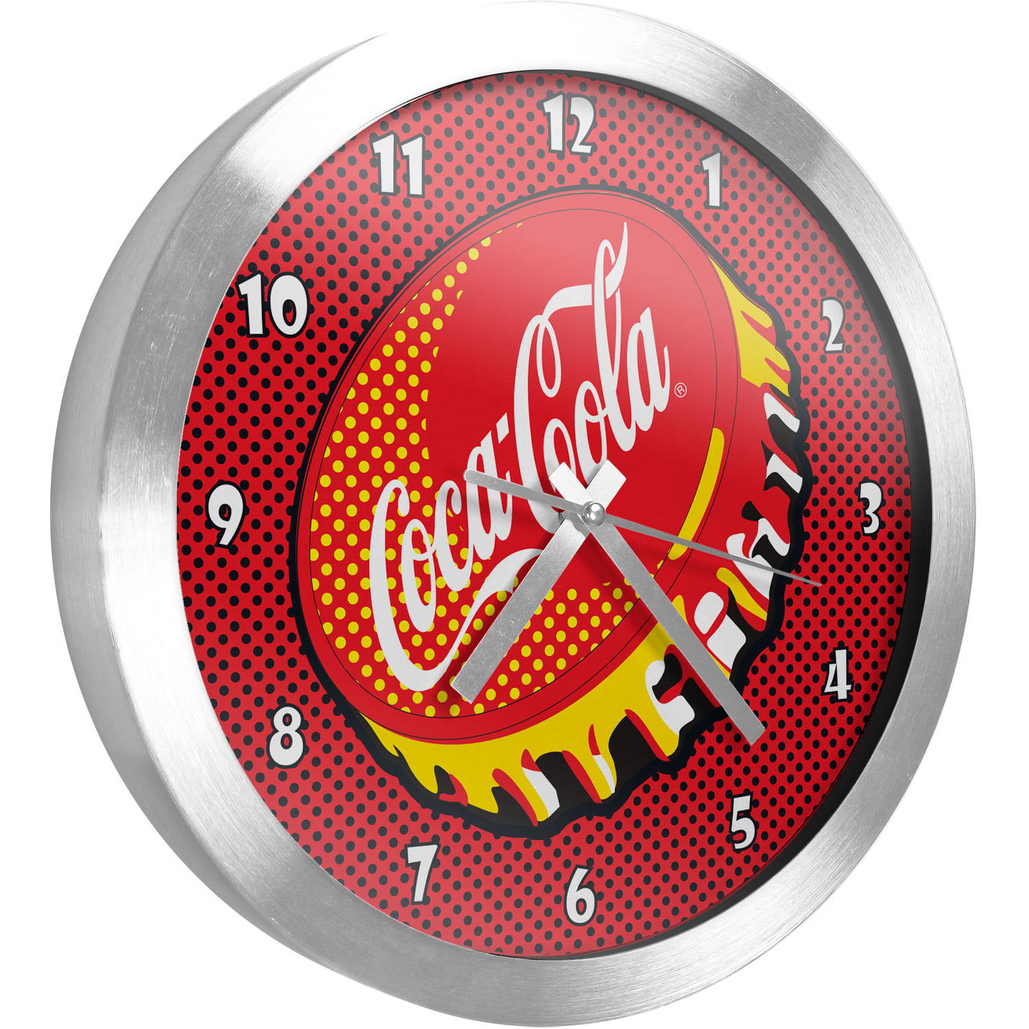 Mark Feldstein Coca Cola Bottle Square Wall Clock 11.81 Inch 