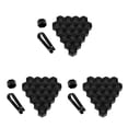 thumbnail image 4 of ZheElen 20Pcs Car Wheel Nut Caps Plastic Waterproof Auto Hub Screw Cover Thread Design Rims Exterior Decoration Good Sealing Black 3Set, 4 of 6