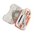 thumbnail image 1 of Kit de Géométrie Mathématique Ensemble Boussole Rapporteur Triangle Boussole Crayon Règle Enseignants Scolaires Orange, 1 of 7
