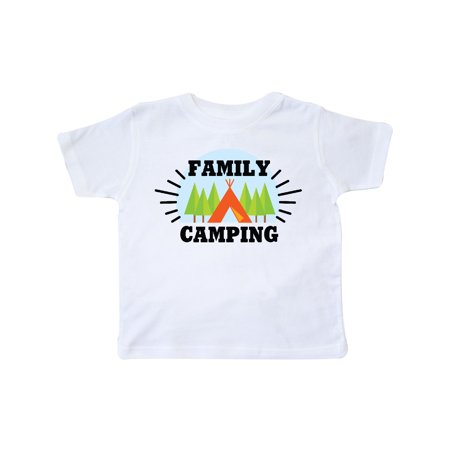 

Inktastic Family Camping with Tent and Trees Gift Toddler Boy or Toddler Girl T-Shirt