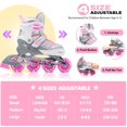 thumbnail image 3 of Patines en línea 2PM SPORTS Cytia Pink Girls con ruedas iluminadas, 3 of 7