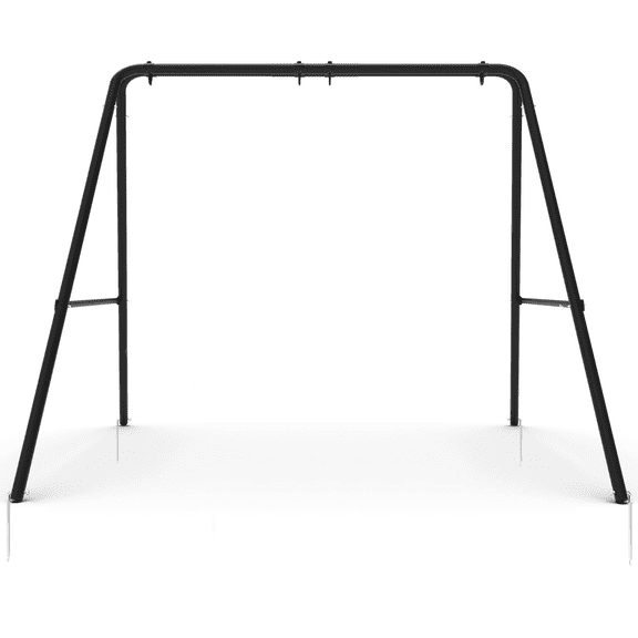 Yacona Swing Frame Outdoor, Heavy Duty Metal Swing Stand, 450lbs Swingset Frame for Kids&Adults, Black(Swing Stand Only)