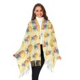 thumbnail image 3 of FORMRS Womens Scarf Winter Soft Long Big Warm Shawls Wrap Tassel Scarves, Pineapple Love, 3 of 9