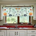 thumbnail image 3 of Yayeee Kitchen Curtains Tier Set of 2 Light Filtering 57"x24" Over Sink Window Panels, Space Patterns, 3 of 7