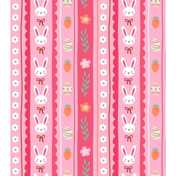 Easter Bunny Pattern Edible Icing Image Cake Topper, by Tnct.