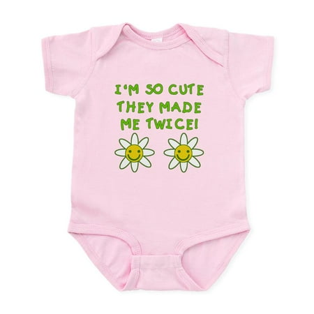 

CafePress - So Cute Made Twice TWINS Infant Bodysuit - Baby Light Bodysuit Size Newborn - 24 Months