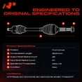 thumbnail image 3 of A-Premium CV Axle Shaft Assembly Compatible with Honda Element 2003-2011 L4 2.4L, Front Left Driver Side, Replace# 44306SCVA50 44306SCVA51, 3 of 10