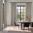 thumbnail image 6 of Topfinel Light Filtering Curtains Natural Pinch Pleated Drapes Back Tab Pinch Pleat Hooks Rings Window Treatments for Living Room Bedroom, Darkflax, 40x90 inch, 2 Panels, 6 of 11