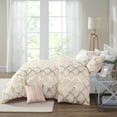 thumbnail image 4 of Home Essence Janelle Metallic Printed Duvet Cover Set, Blush, Full/Queen, 4 of 16