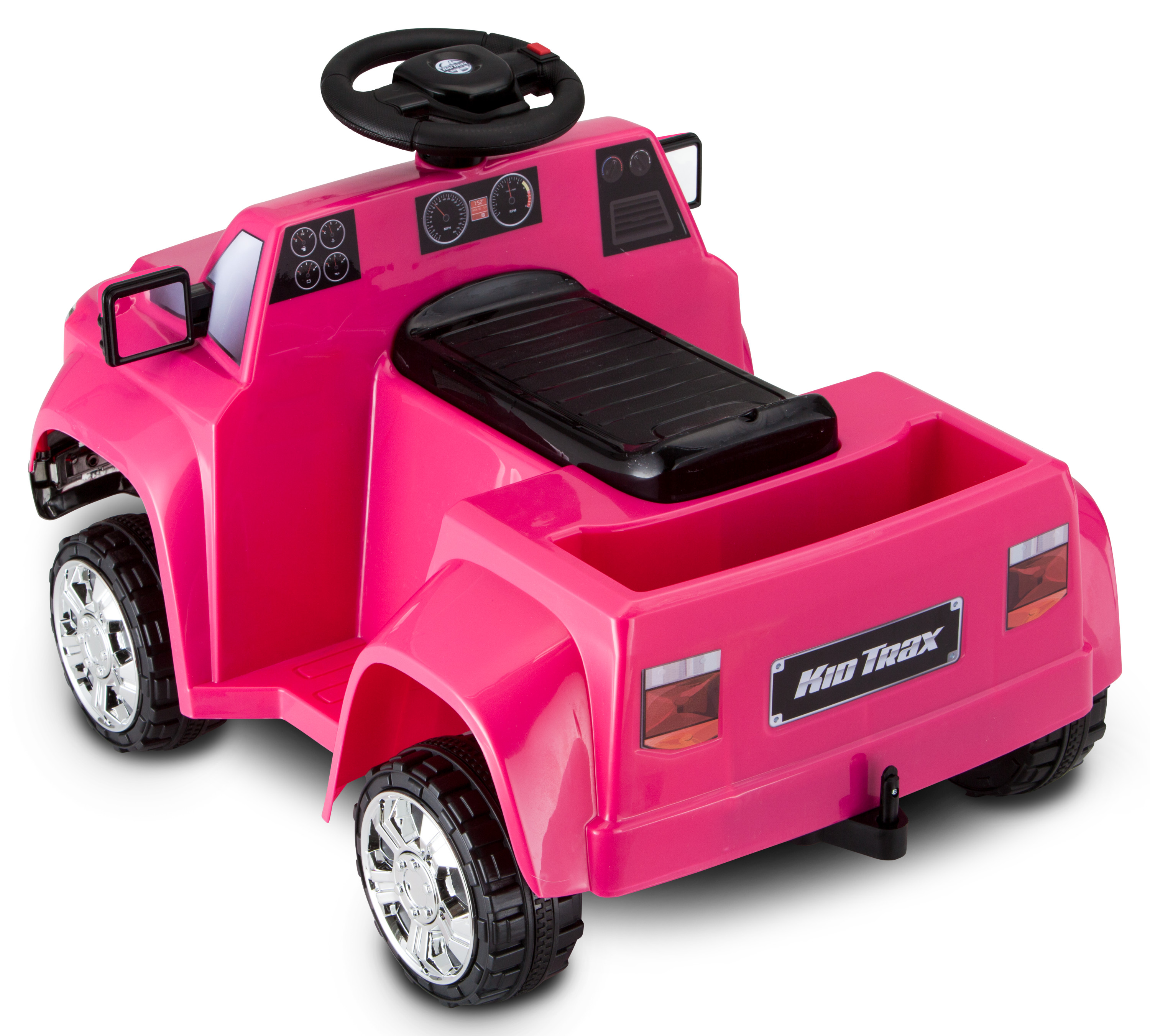 Heavy Hauling Truck with Trailer Toddler Ride-On Toy by Kid Trax, pink - image 3 of 8