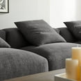 thumbnail image 4 of Modway Solace 4-Piece Modular Upholstered Fabric Sectional Sofa in Charcoal, 4 of 10