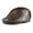 Khaki, variant on Mens Beret Real Leather Flat Cap Brown Earflaps Warm Autumn Winter Driver Hat Newsboy ,Fashion