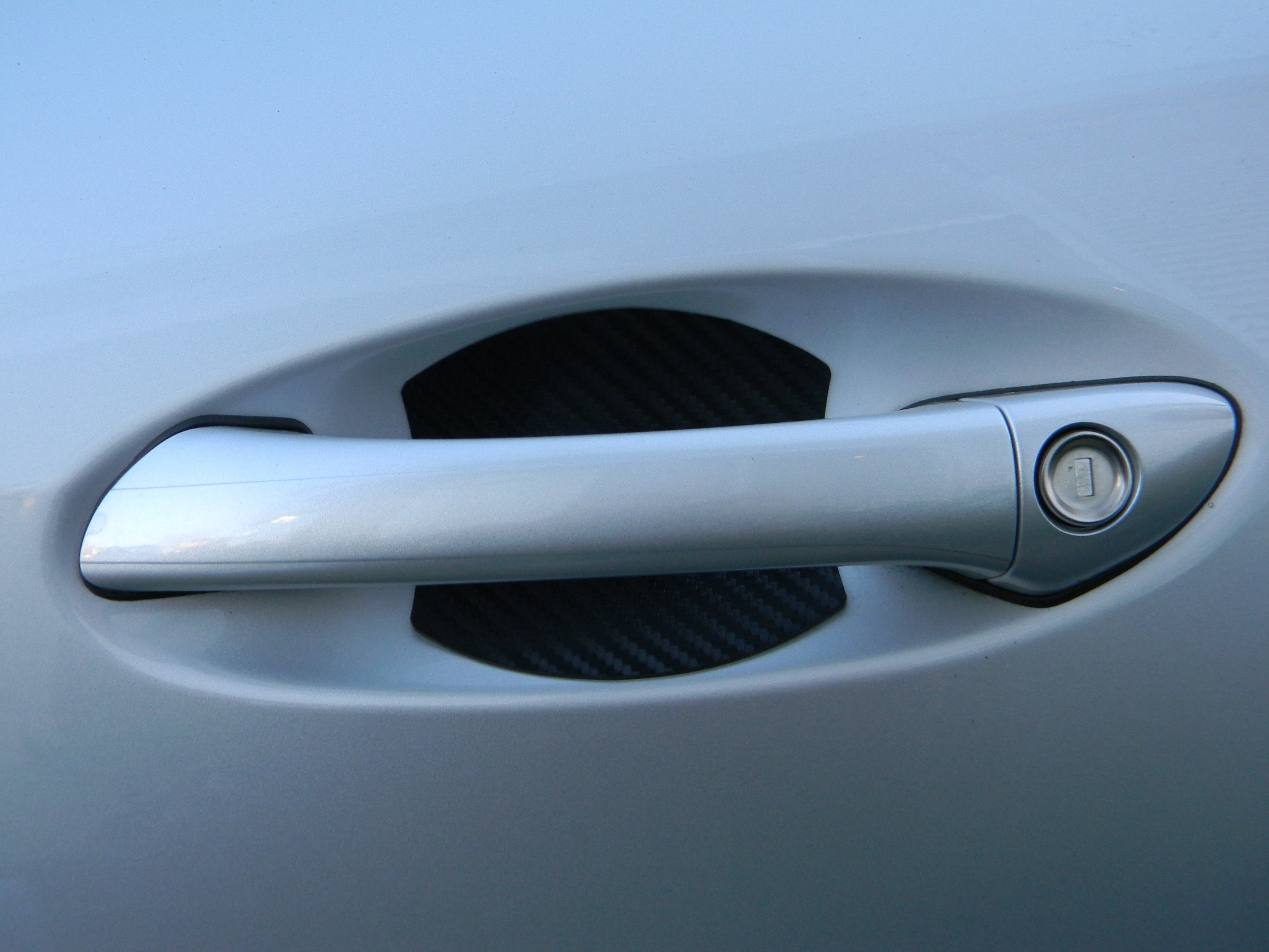 4D Carbon Fiber Vinyl Sticker for GMC Acadia 2007 to 2016 Car Door Sill Door Entry Guard Car Door Entry Protectors Auto Accessories 4Pcs