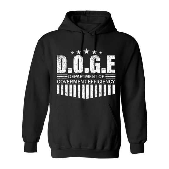 Doge Department Of Efficiency Sarcastic Humor Novelty Funny Men's Hoodies