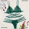 thumbnail image 1 of newfashionwac y conjunto de lencería y encaje sling sujetador tanga conjunto vendaje ropa interior conjuntos de ropa de dormirpangjing, 1 of 3
