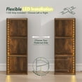 thumbnail image 3 of Furinno LUDER 3-Cube LED Lights Bookcase 9.3 x 12 x 31.5. Amber Pine, 3 of 5