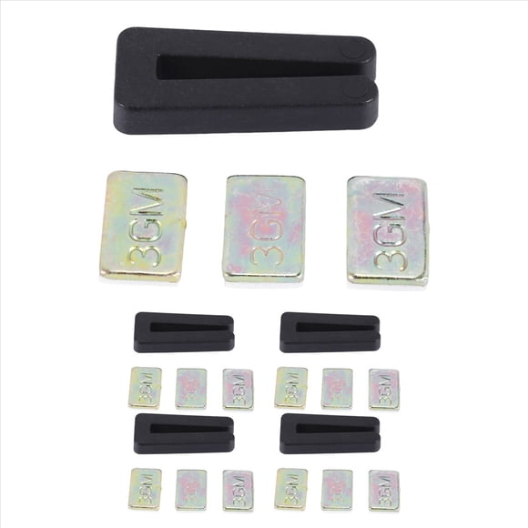 Kit de Equilibrio Aspas Ventilador Techo 20 Piezas, Que Incluye 5 Piezas Clips Resistente y 15 Peso 3G Autoadhesivo Metal