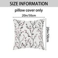thumbnail image 5 of REGALWOVEN 2 Pcs Classical Embroidery Jacquard Teal Decoration Throw Pillow Cover Pattern Pillow Cases for Outdoor Indoor Pink Flower 20" x 20", 5 of 6