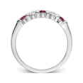 thumbnail image 2 of Designer 14K White Gold Diamond With Ruby Band Made In India -Jewelry By Sweet Pea Creations, 2 of 3