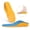 Yellow and blue, variant on Children Arch Support Shoe Inserts, Correct Flat Foot, High Arch, Foot Eversion & Inversion, 1 Pair