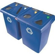 Glutton 6-Container Recycling Station, Blue