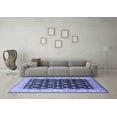 thumbnail image 3 of Ahgly Company Machine Washable Indoor Square Oriental Blue Traditional Area Rugs, 4' Square, 3 of 4