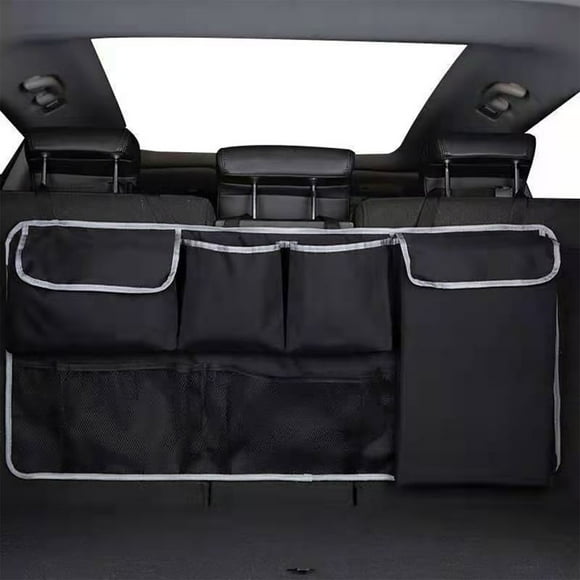 TopLLC Car Accessories, Hanging Car Trunk Organizer With Cooler Large Pockets Zippers Detachable Seat Back Car Storage Trunk Organizer automobile trunk organizer