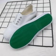 thumbnail image 6 of Quaouag Womens White Canvas Sneakers Low Top Lace-up Canvas Shoes Lightweight Casual Tennis Shoes, 6 of 6