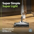 thumbnail image 3 of Cordless Lithium Carpet and Hardwood Floor Sweeper - Cordless Adjustable Vacuum - Up to 60 Minutes of Runtime - Rechargeable 7.2v Li-ion Battery - Lightweight (3.5 lbs.), 3 of 10
