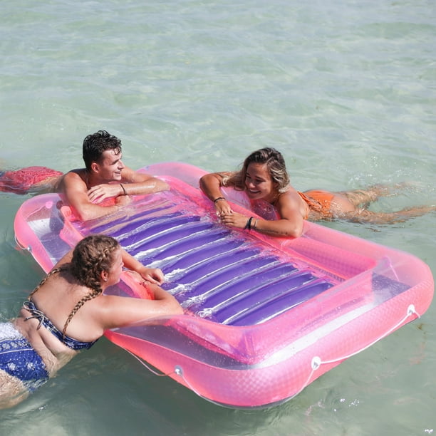 Swimline 9052 71 inch swimming pool inflatable suntan tub float lounge chairs fun hotsell