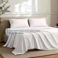 thumbnail image 6 of Bare Home Premium 1800 Collection 4-Piece Bed Sheet Set with Envelope Pillowcases, Full, Cream, 6 of 9