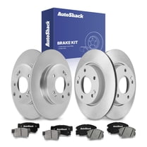 AutoShack Front & Rear Brake Rotors Ceramic Brake Pads | Replacement For 2006-2008 Hyundai Sonata 3.3L V6 FWD | Coated | 12-PC Brake Kit | ArmorStop