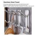 thumbnail image 4 of Bewildely Paquete de 5 ganchos para toallas, acero inoxidable, gran capacidad de carga, colgador de toallas de acero inoxidable multiusos Juegos de accesorios de baño dorado, 4 of 6