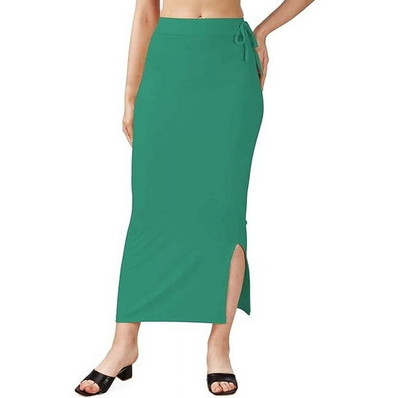 Stylesindia Stretchable Saree Shapewear Petticoat for Women, Cotton Blended,Petticoat,Skirts for Women,Shape Wear Dress (RAMA, 3XL)