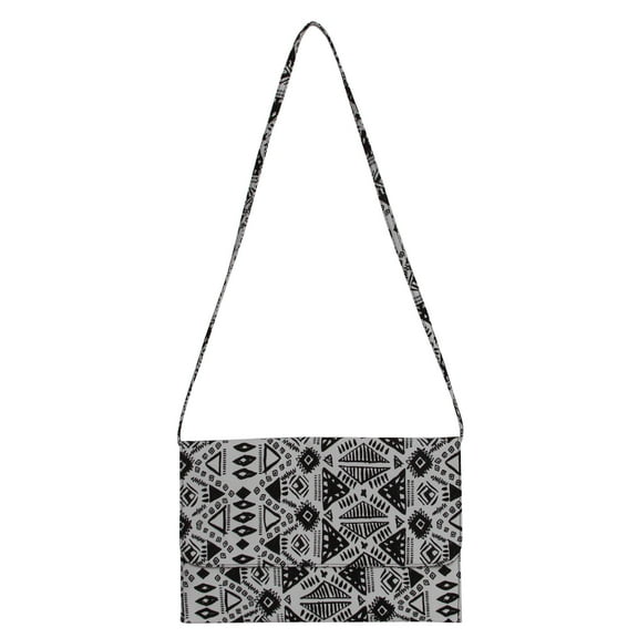 Womens Fashion "Anabelle Jane" Tribal Triangle Shoulder Clutch Bag