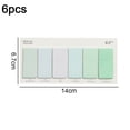 thumbnail image 2 of Self-Adhesive Sticky Paper, Gradient Color Memo Pads In Assorted Size And Color, For Office Or Home Use, Improve Your Study And Work Efficiency With Our Non-Toxic And No Odor, 6, 2 of 5