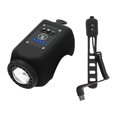 thumbnail image 2 of Luz de bicicleta con bocina lámpara frontal recargable resistente al agua Negro, 2 of 8