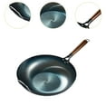 thumbnail image 6 of Fancyes Nonstick Wok Wok Pan Cooking Pot Sauce Pan with Handle Omelette Pan Flat Bottom Wok for Omelets Fried Bread Toast Cheese Meat 36cm with ears, 6 of 8