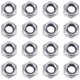 thumbnail image 1 of EeaseMX 100 tuercas de seguridad de acero inoxidable 304 con inserto de nailon., 1 of 7