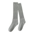thumbnail image 3 of IWRICH Slouch Socks for Women Winter Wool Socks Cable Knit Knee High Boot Socks Scrunch Socks Grey, 3 of 3
