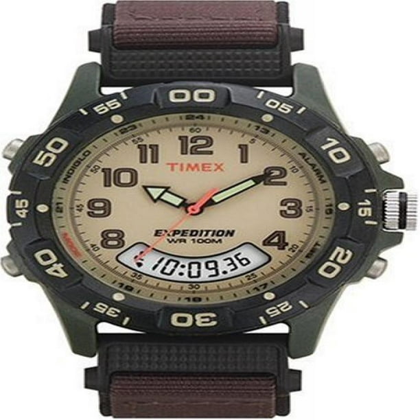 Timex - Expedition Resin Combo Classic Analog Green/Black/Brown T45181 ...