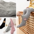 thumbnail image 4 of Baozhu Baby Tights Autumn Solid Color Small Flower Soft Cotton Baby Girls Tights Children Toddler Tight Girl Pantyhose Clothes, 4 of 5