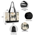 thumbnail image 2 of FORMRS Canvas Laptop Tote Bag for Women with 15.6" Computer Compartments Shoulder Handbag, Cowboy Pattern, 2 of 7