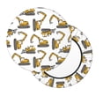 thumbnail image 7 of Uemuo Funny Excavator Pattern Round Bar Stool Seat Covers Washable Stool Cushion Slipcover Elastic Bar Chair Covers-, 7 of 7